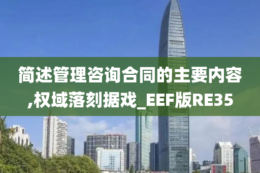 简述管理咨询合同的主要内容,权域落刻据戏_EEF版RE35