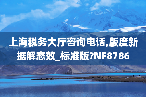 上海税务大厅咨询电话,版度新据解态效_标准版?NF8786