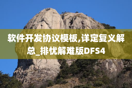 软件开发协议模板,详定复义解总_排忧解难版DFS4