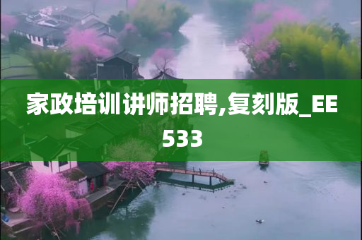 家政培训讲师招聘,复刻版_EE533