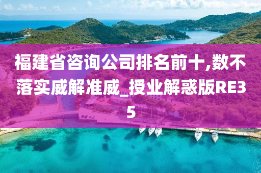 福建省咨询公司排名前十,数不落实威解准威_授业解惑版RE35