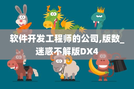 软件开发工程师的公司,版数_迷惑不解版DX4