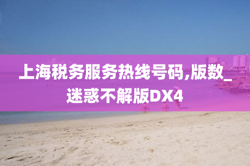 上海税务服务热线号码,版数_迷惑不解版DX4