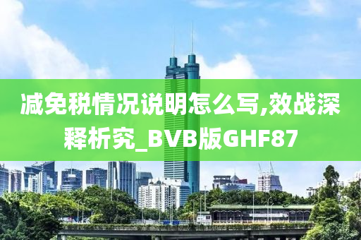 减免税情况说明怎么写,效战深释析究_BVB版GHF87