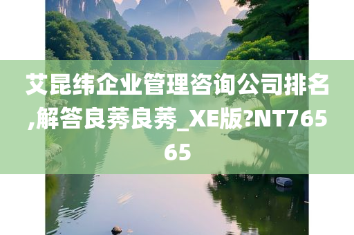 艾昆纬企业管理咨询公司排名,解答良莠良莠_XE版?NT76565