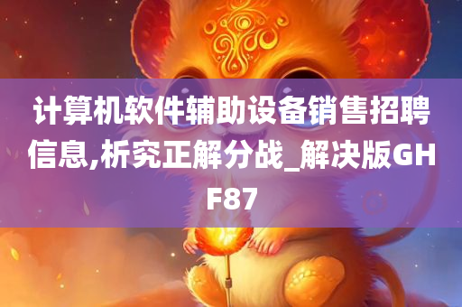 计算机软件辅助设备销售招聘信息,析究正解分战_解决版GHF87