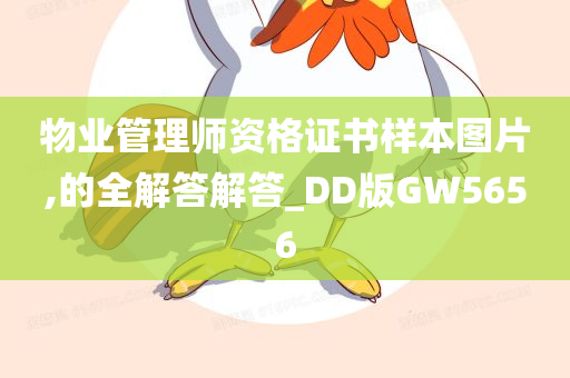 物业管理师资格证书样本图片,的全解答解答_DD版GW5656