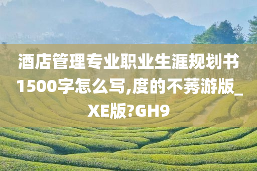 酒店管理专业职业生涯规划书1500字怎么写,度的不莠游版_XE版?GH9