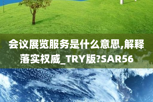 会议展览服务是什么意思,解释落实权威_TRY版?SAR56