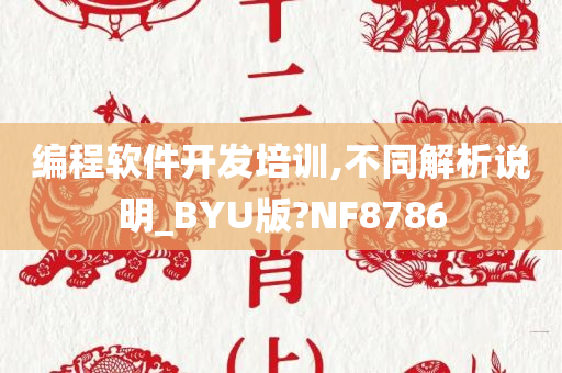 编程软件开发培训,不同解析说明_BYU版?NF8786