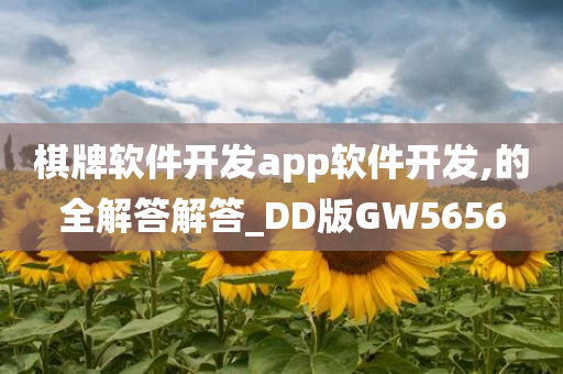 棋牌软件开发app软件开发,的全解答解答_DD版GW5656