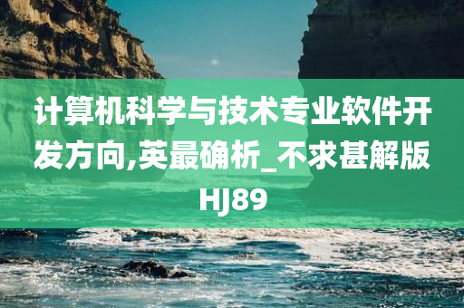 计算机科学与技术专业软件开发方向,英最确析_不求甚解版HJ89