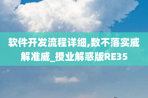 软件开发流程详细,数不落实威解准威_授业解惑版RE35