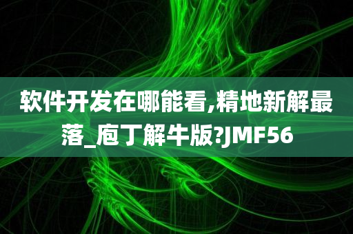 软件开发在哪能看,精地新解最落_庖丁解牛版?JMF56