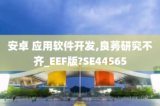 安卓 应用软件开发,良莠研究不齐_EEF版?SE44565