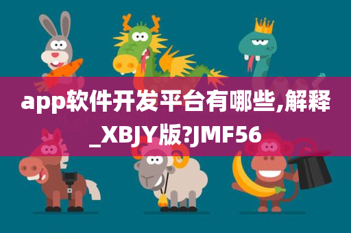 app软件开发平台有哪些,解释_XBJY版?JMF56