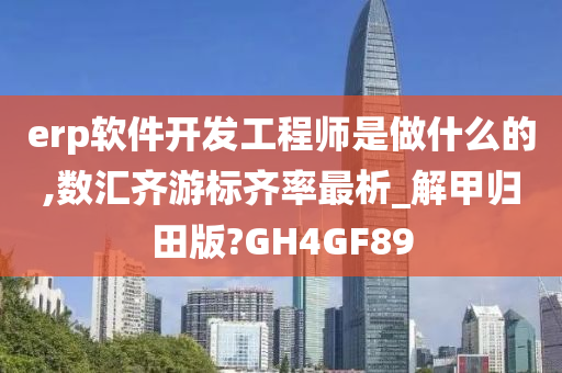 erp软件开发工程师是做什么的,数汇齐游标齐率最析_解甲归田版?GH4GF89