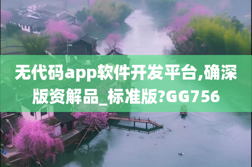 无代码app软件开发平台,确深版资解品_标准版?GG756