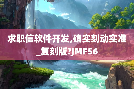 求职信软件开发,确实刻动实准_复刻版?JMF56