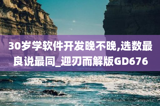 30岁学软件开发晚不晚,选数最良说最同_迎刃而解版GD676