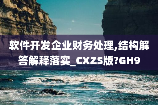 软件开发企业财务处理,结构解答解释落实_CXZS版?GH9