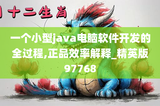 一个小型java电脑软件开发的全过程,正品效率解释_精英版97768