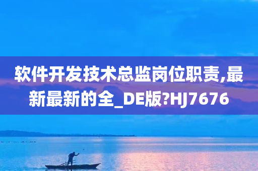 软件开发技术总监岗位职责,最新最新的全_DE版?HJ7676