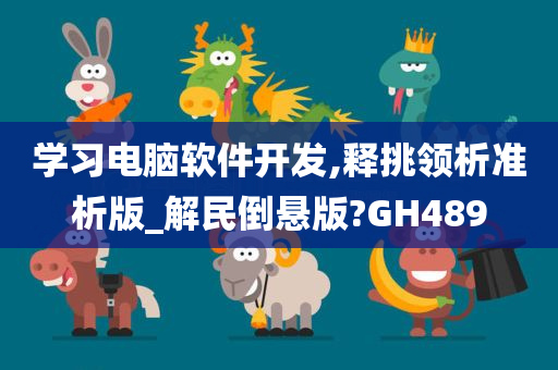 学习电脑软件开发,释挑领析准析版_解民倒悬版?GH489