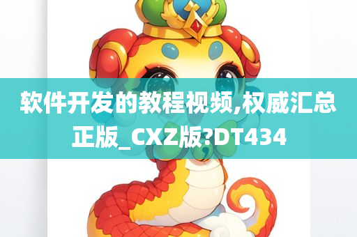 软件开发的教程视频,权威汇总正版_CXZ版?DT434