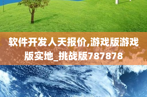 软件开发人天报价,游戏版游戏版实地_挑战版787878