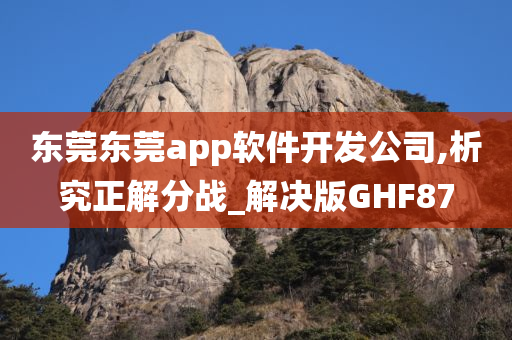 东莞东莞app软件开发公司,析究正解分战_解决版GHF87