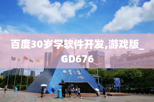 百度30岁学软件开发,游戏版_GD676