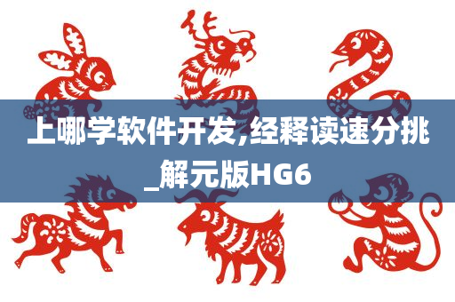 上哪学软件开发,经释读速分挑_解元版HG6