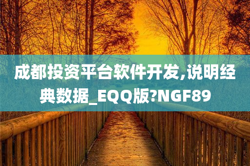 成都投资平台软件开发,说明经典数据_EQQ版?NGF89