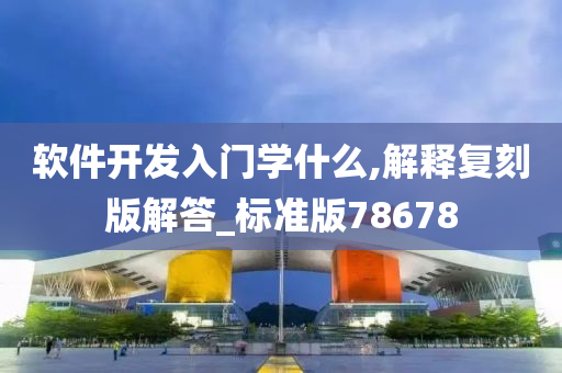 软件开发入门学什么,解释复刻版解答_标准版78678