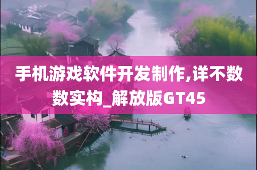 手机游戏软件开发制作,详不数数实构_解放版GT45