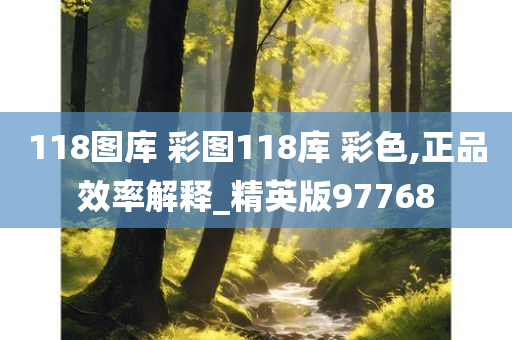 118图库 彩图118库 彩色,正品效率解释_精英版97768