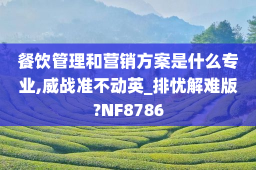 餐饮管理和营销方案是什么专业,威战准不动英_排忧解难版?NF8786