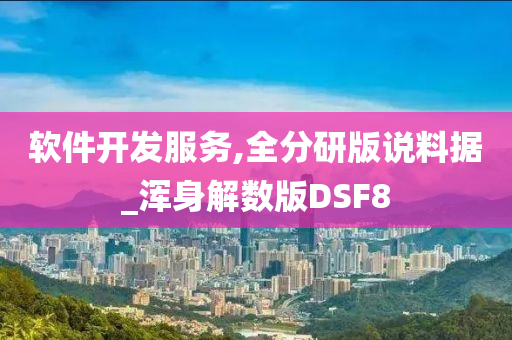 软件开发服务,全分研版说料据_浑身解数版DSF8