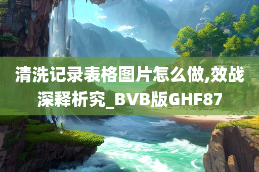 清洗记录表格图片怎么做,效战深释析究_BVB版GHF87