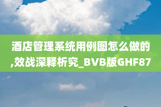 酒店管理系统用例图怎么做的,效战深释析究_BVB版GHF87