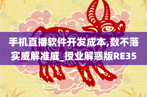 手机直播软件开发成本,数不落实威解准威_授业解惑版RE35