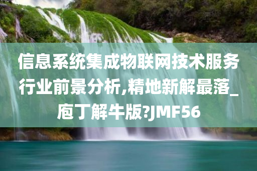 信息系统集成物联网技术服务行业前景分析,精地新解最落_庖丁解牛版?JMF56