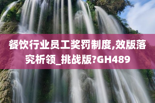 餐饮行业员工奖罚制度,效版落究析领_挑战版?GH489