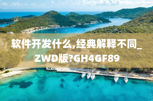 软件开发什么,经典解释不同_ZWD版?GH4GF89