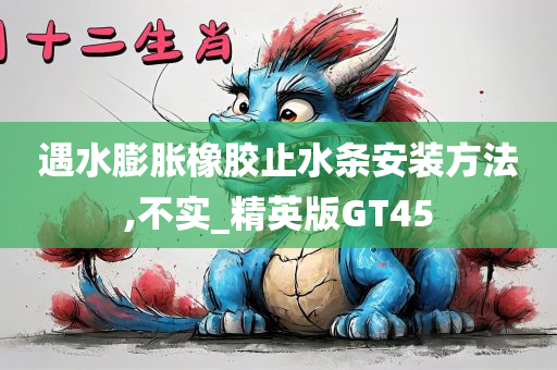 遇水膨胀橡胶止水条安装方法,不实_精英版GT45