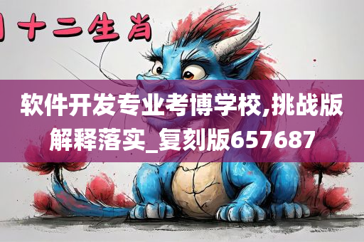 软件开发专业考博学校,挑战版解释落实_复刻版657687