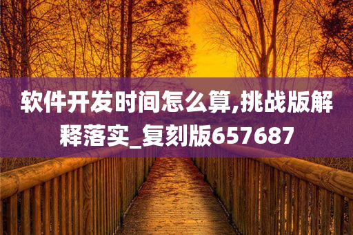 软件开发时间怎么算,挑战版解释落实_复刻版657687