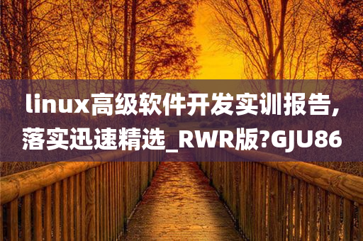 linux高级软件开发实训报告,落实迅速精选_RWR版?GJU86