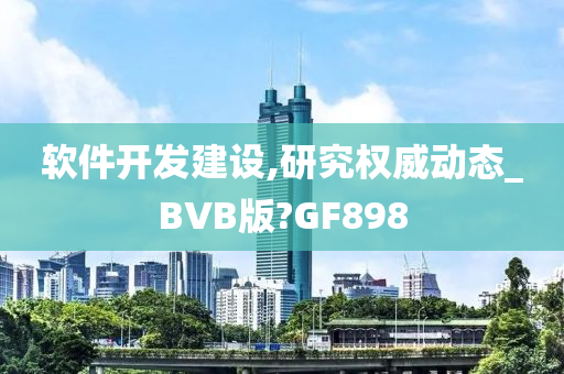 软件开发建设,研究权威动态_BVB版?GF898